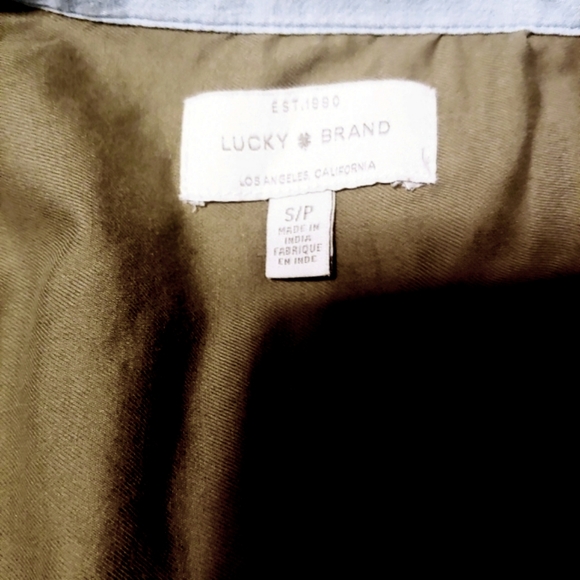 LUCKY BRAND BUTTON LONG SLEEVE FRONT POCKETS SMALL PETITE - Picture 10 of 13